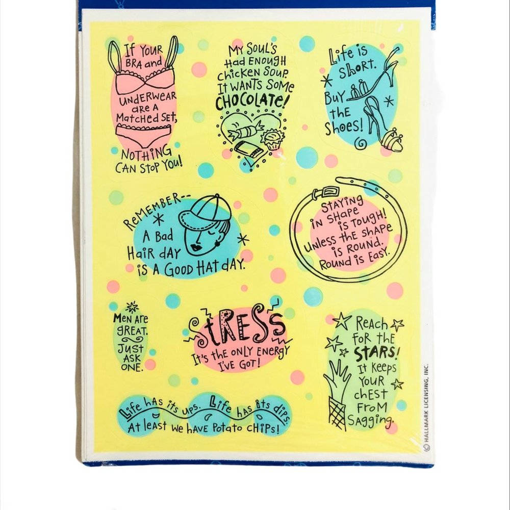 New Hallmark Stickers Fun Quotes